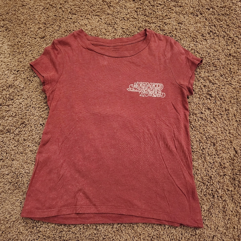 Billabong Girls Red Graphic T-Shirt